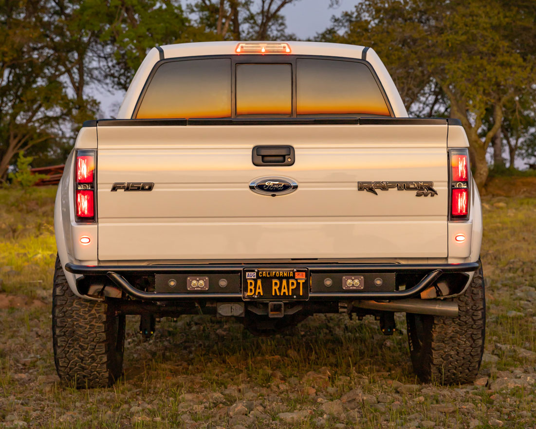 ’10-14 (Gen 1) Ford Raptor Rear Motion Bumper w/ Integrated Trailer Hitch
