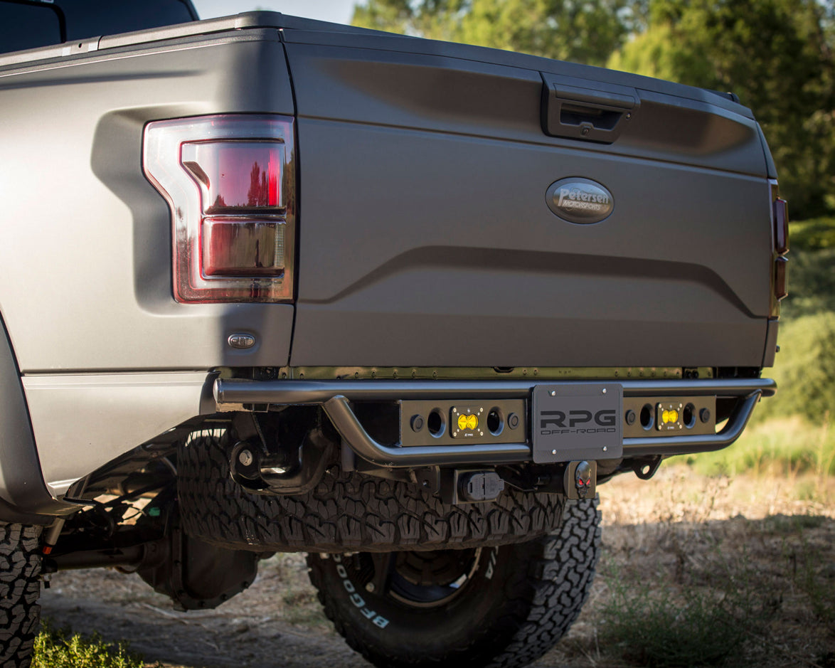 Gen 2/3 Ford Raptor Rear Motion Bumper with Integrated Trailer Hitch