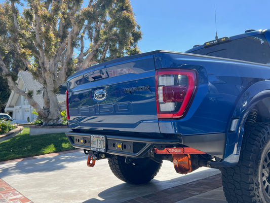 Gen 2/3 Ford Raptor Rear Motion Bumper with Integrated Trailer Hitch